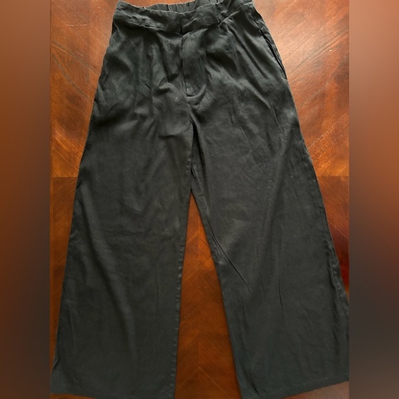 GIANNI BINI women's black pants with elastic at the back size 8 - Picture 2 of 9